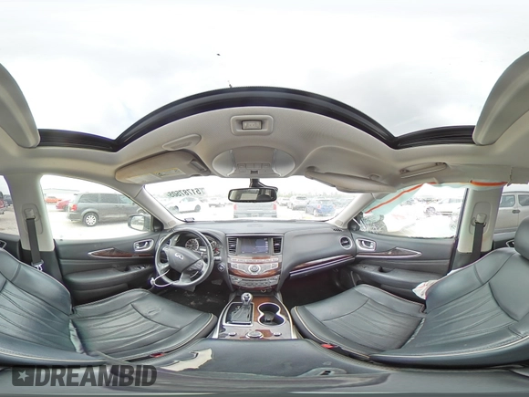 2017 Infiniti QX60 with VIN 5N1DL0MN5HC528217, listed as a Copart auction lot 51787505 with 118,053 mi miles and Salvage Title. Bid and sale history available at DreamBid. Image 13.