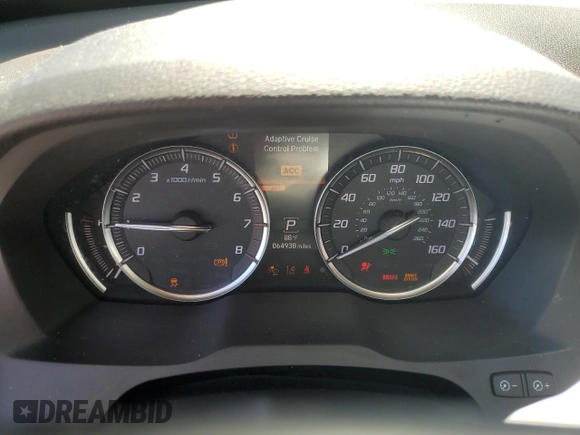 2020 Acura MDX with VIN 5J8YD3H37LL001853, listed as a Copart auction lot 54812405 with 64,938 mi miles and Non repairable. Bid and sale history available at DreamBid. Image 9.