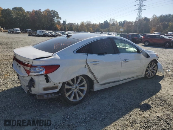 2017 Hyundai Azera Limited with VIN KMHFH4JG5HA590574, listed as a Copart auction lot 77846934 with Not provided miles and Salvage title. Bid and sale history available at DreamBid. Image 3.