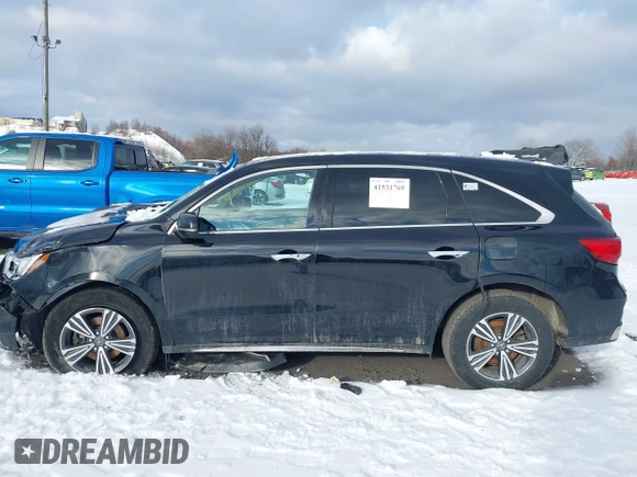 2017 Acura MDX with VIN 5FRYD4H32HB024499, listed as a IAAI auction lot 41531769 with 131,294 mi miles. Bid and sale history available at carsss.com. Image 14.