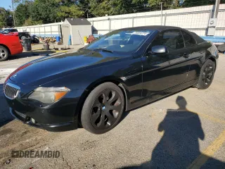 2007 BMW 6 Series 650i with VIN WBAEK13567CN81006, listed as a Copart auction lot 76594774 with 0 mi miles and Salvage Title. Bid and sale history available at carsss.com. Image 1.