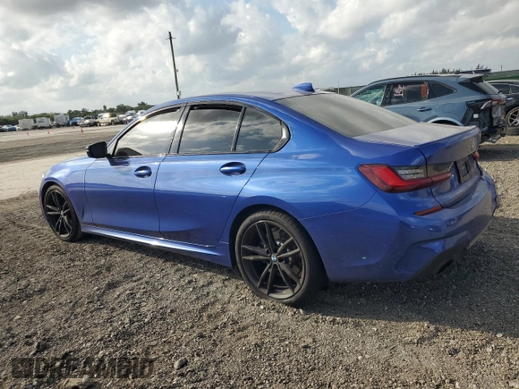 2022 BMW 3 Series 330i with VIN 3MW5R1J03N8C34546, listed as a Copart auction lot 47879495 with 44,025 mi miles and Salvage Title. Bid and sale history available at carsss.com. Image 2.