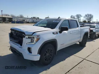 2021 GMC Sierra 1500 Elevation with VIN 1GTU9CETXMZ301095, listed as a Copart auction lot 42629675 with 119,742 mi miles and Salvage Title. Bid and sale history available at DreamBid. Image 1.