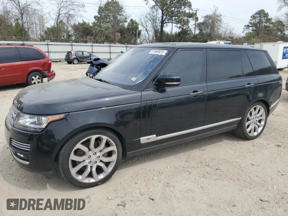2016 Land Rover Range Rover with VIN SALGV3EF8GA256883, listed as a Copart auction lot 51969925 with 134,451 mi miles and Clean Title. Bid and sale history available at DreamBid. Image 1.