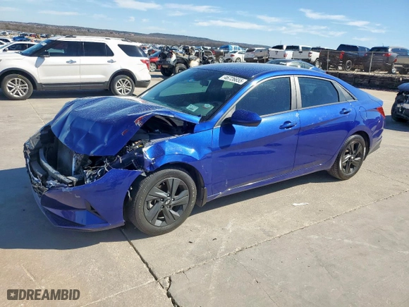 2023 Hyundai Elantra SEL with VIN KMHLM4AG5PU374252, listed as a Copart auction lot 46726655 with 55,779 mi miles and Salvage Title. Bid and sale history available at carsss.com. Image 1.