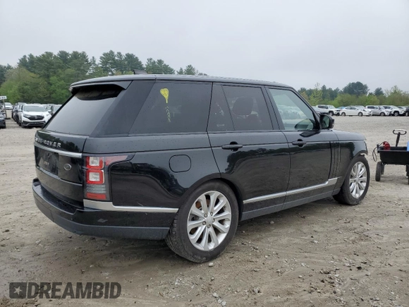 2017 Land Rover Range Rover HSE z VIN SALGS2FV2HA353314, wystawiony jako Copart lot #55596165 z przebiegiem 85 126 mil mil oraz Szkoda całkowita • Salvage title. Historia ofert i sprzedaży dostępna na DreamBid. Obrazek 3.