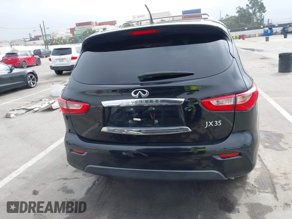 2013 Infiniti JX35 with VIN 5N1AL0MN7DC310972, listed as a IAAI auction lot 41859376 with 117,679 mi miles. Bid and sale history available at carsss.com. Image 16.
