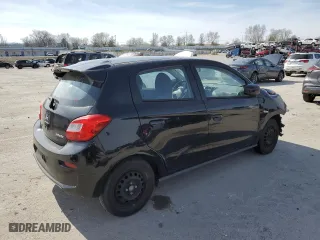 2017 Mitsubishi Mirage ES with VIN ML32A3HJ4HH002029, listed as a Copart auction lot 48679835 with 91,427 mi miles and Salvage Title. Bid and sale history available at carsss.com. Image 3.