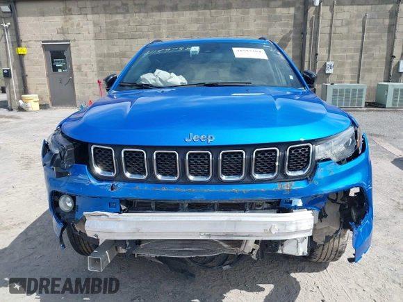 2024 Jeep Compass Latitude with VIN 3C4NJDBNXRT603931, listed as a IAAI auction lot 41987051 with 24,436 mi miles. Bid and sale history available at carsss.com. Image 6.
