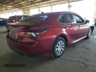 2021 Toyota Camry Hybrid LE with VIN 4T1C31AK6MU557645, listed as a Copart auction lot 53958735 with 72,221 mi miles and Salvage Title. Bid and sale history available at carsss.com. Image 3.