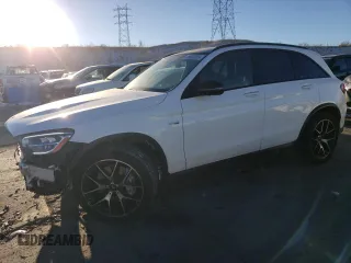 2021 Mercedes-Benz GLC with VIN W1N0G6EBXMF945798, listed as a Copart auction lot 88823235 with 34,317 mi miles and Salvage Title. Bid and sale history available at carsss.com. Image 1.