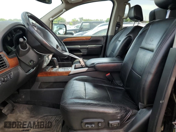 2010 Infiniti QX56 with VIN 5N3ZA0NE4AN903946, listed as a Copart auction lot 60535685 with 204,634 mi miles and Salvage title. Bid and sale history available at DreamBid. Image 7.