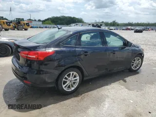 2017 Ford Focus SE with VIN 1FADP3F27HL322402, listed as a Copart auction lot 53309565 with 108,846 mi miles and Salvage title. Bid and sale history available at DreamBid. Image 3.