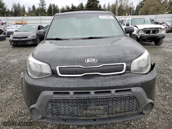 2015 Kia Soul with VIN KNDJN2A22F7133733, listed as a Copart auction lot 51143285 with 65,109 mi miles and Salvage Title. Bid and sale history available at carsss.com. Image 5.
