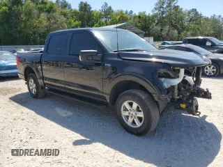 2021 Ford F-150 XL with VIN 1FTEW1EP7MFC92491, listed as a Copart auction lot 53671035 with 55,935 mi miles and Salvage Title. Bid and sale history available at carsss.com. Image 4.
