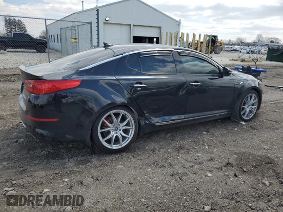 2015 Kia Optima SX Turbo with VIN 5XXGR4A61FG381136, listed as a Copart auction lot 52709315 with 48,751 mi miles and Salvage Title. Bid and sale history available at carsss.com. Image 3.