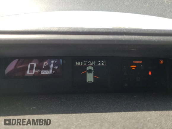 2017 Toyota Prius One with VIN JTDKDTB33H1592019, listed as a Copart auction lot 49710325 with 80,861 mi miles and Salvage Title. Bid and sale history available at carsss.com. Image 9.