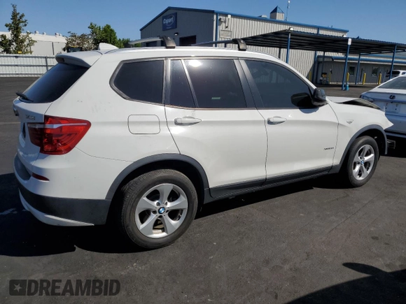 2012 BMW X3 28i with VIN 5UXWX5C56CL725341, listed as a Copart auction lot 52649105 with 97,855 mi miles and Salvage Title. Bid and sale history available at DreamBid. Image 3.