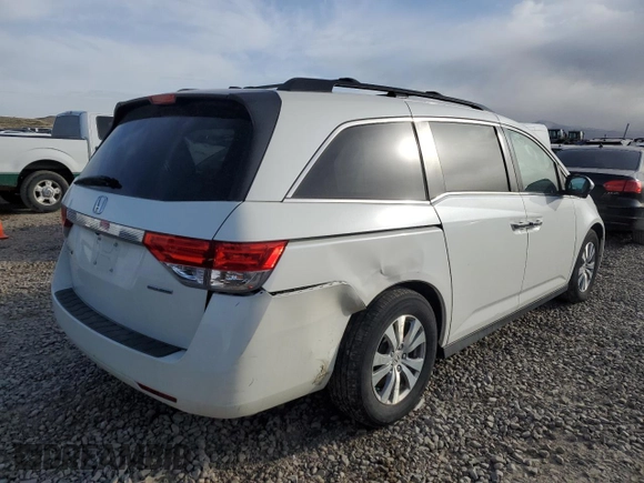 2016 Honda Odyssey SE with VIN 5FNRL5H39GB070652, listed as a Copart auction lot 46358775 with 135,921 mi miles and Salvage Title. Bid and sale history available at DreamBid. Image 3.