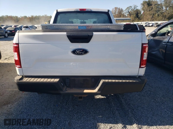 2020 Ford F-150 XL with VIN 1FTEW1CB4LFC67604, listed as a Copart auction lot 76140404 with 0 mi miles and Salvage Title. Bid and sale history available at carsss.com. Image 6.