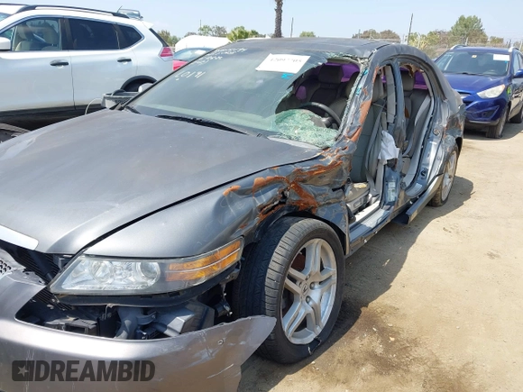 2008 Acura TL with VIN 19UUA662X8A005031, listed as a IAAI auction lot 42097705 with 1 mi miles. Bid and sale history available at carsss.com. Image 6.