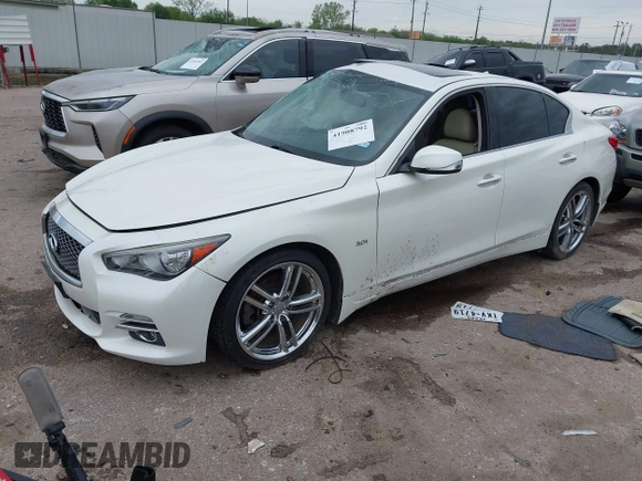 2017 Infiniti Q50 3.0t Premium with VIN JN1EV7AP9HM732825, listed as a IAAI auction lot 41908792 with 102,661 mi miles. Bid and sale history available at carsss.com. Image 17.