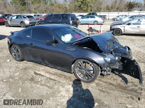 2015 Subaru BRZ Premium with VIN JF1ZCAB1XF9606779, listed as a Copart auction lot 43728665 with Not provided miles and Salvage title. Bid and sale history available at DreamBid. Image 4.