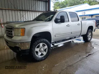 2011 GMC Sierra 2500HD SLT with VIN 1GT121E83BF247063, listed as a Copart auction lot 63117085 with 328,410 mi miles and Salvage title. Bid and sale history available at DreamBid. Image 1.