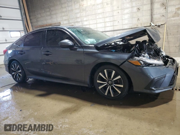 2024 Honda Civic Sedan EX with VIN 2HGFE1F76RH310332, listed as a Copart auction lot 88533665 with 37,613 mi miles and Salvage Title. Bid and sale history available at carsss.com. Image 4.