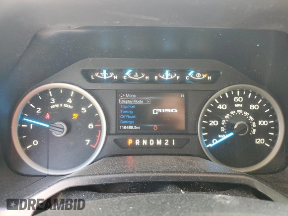 2016 Ford F-150 XL with VIN 1FTEW1CG4GKD40804, listed as a Copart auction lot 50699595 with 116,489 mi miles and Salvage Title. Bid and sale history available at DreamBid. Image 9.