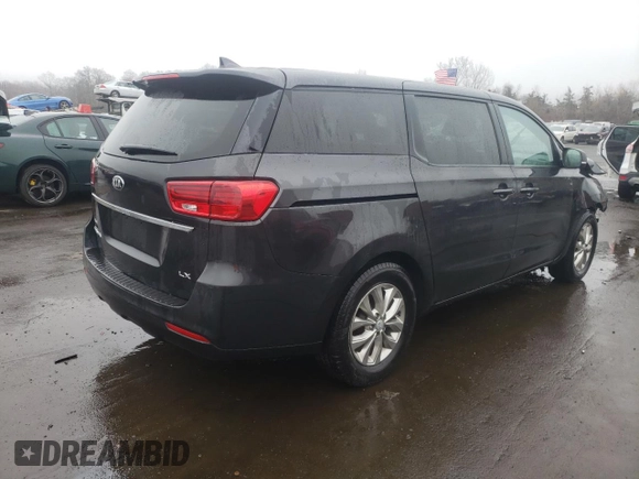 2019 Kia Sedona EX with VIN KNDMB5C16K6565186, listed as a Copart auction lot 50738915 with 82,743 mi miles and Salvage Title. Bid and sale history available at carsss.com. Image 3.