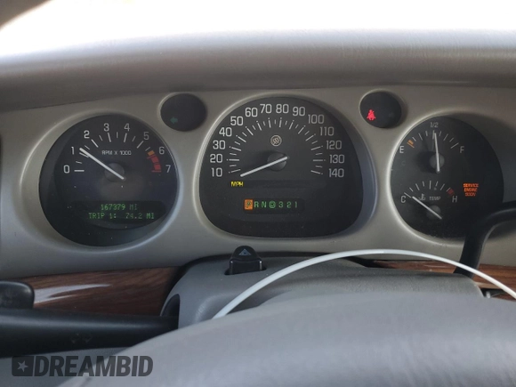 2002 Buick LeSabre Custom with VIN 1G4HP54K024170969, listed as a Copart auction lot 48723825 with 167,379 mi miles and Clean Title. Bid and sale history available at carsss.com. Image 9.