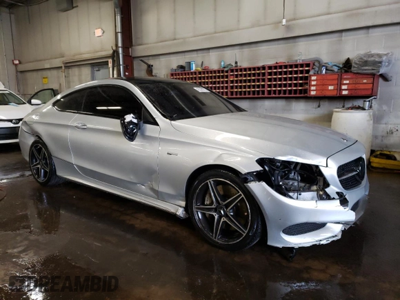 2017 Mercedes-Benz C 43 AMG with VIN WDDWJ6EB9HF573577, listed as a Copart auction lot 42295675 with 84,174 mi miles and Salvage Title. Bid and sale history available at carsss.com. Image 4.
