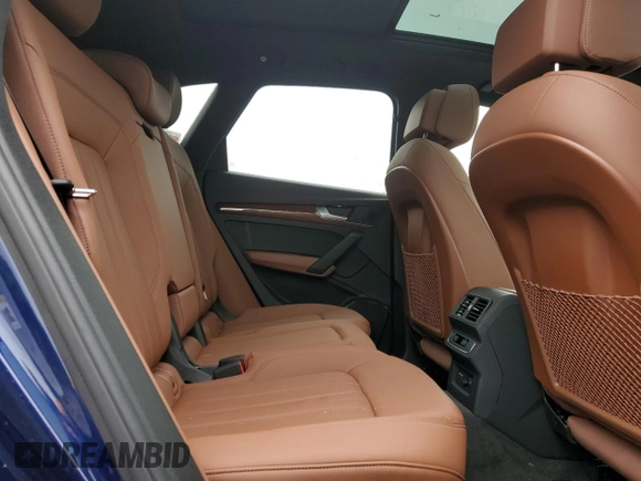 2023 Audi Q5 S line Premium with VIN WA1GAAFYXP2157574, listed as a Copart auction lot 55911315 with 17,830 mi miles and Salvage title. Bid and sale history available at DreamBid. Image 11.