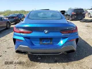 2019 BMW 8 Series M850i xDrive with VIN WBABC4C58KBU96586, listed as a Copart auction lot 55879625 with Not provided miles and Salvage title. Bid and sale history available at DreamBid. Image 6.