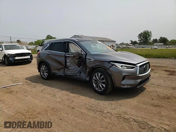 2019 Infiniti QX50 Essential with VIN 3PCAJ5M30KF143361, listed as a Copart auction lot 59331745 with 51,341 mi miles and Salvage title. Bid and sale history available at DreamBid. Image 14.