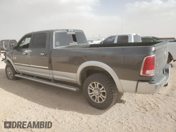 2015 Ram 3500 Laramie with VIN 3C63R3JL2FG541740, listed as a Copart auction lot 47493445 with 178,208 mi miles and Salvage Title. Bid and sale history available at carsss.com. Image 2.