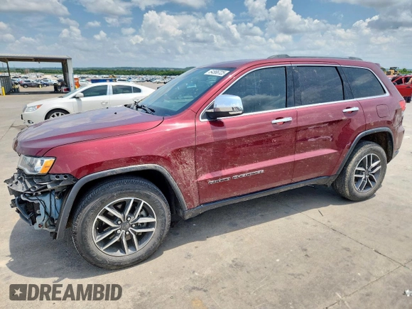 2019 Jeep Grand Cherokee Limited with VIN 1C4RJEBG0KC604225, listed as a Copart auction lot 64566725 with 88,702 mi miles and Salvage title. Bid and sale history available at DreamBid. Image 1.