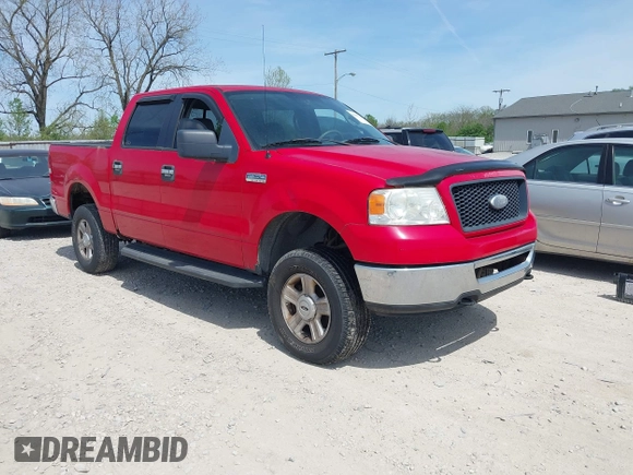 2006 Ford F-150 XLT with VIN 1FTPW145X6FA19007, listed as a IAAI auction lot 42055159 with 126,327 mi miles. Bid and sale history available at carsss.com. Image 1.