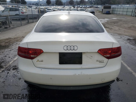 2011 Audi A5 Premium Plus with VIN WAULFAFR1BA037172, listed as a Copart auction lot 46600295 with 89,302 mi miles and Clean title. Bid and sale history available at DreamBid. Image 6.