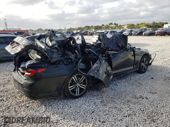 2021 BMW 5 Series 540i with VIN WBA53BJ07MCF99748, listed as a Copart auction lot 40306553 with Not Provided miles and Non Repairable. Bid and sale history available at DreamBid. Image 3.
