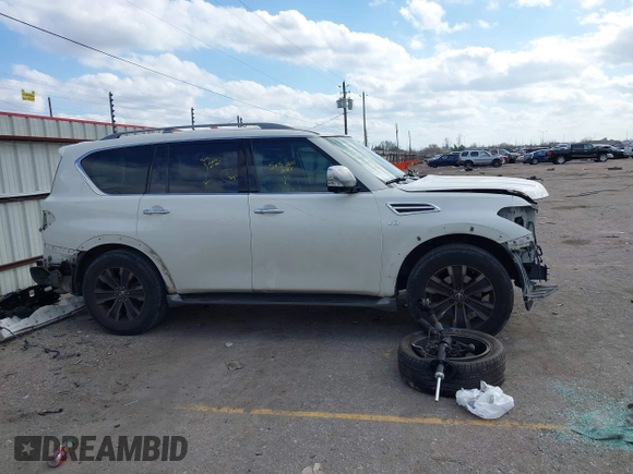 2017 Nissan Armada Platinum with VIN JN8AY2NF0H9300641, listed as a IAAI auction lot 41527614 with 130,806 mi miles. Bid and sale history available at carsss.com. Image 14.