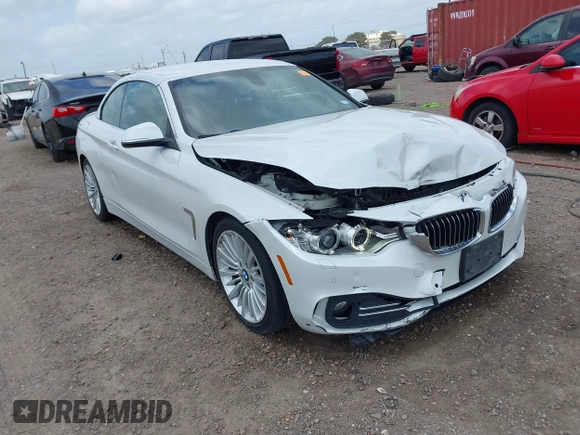2015 BMW 4 Series 428i z VIN WBA3V5C53FP751805, wystawiony jako IAAI lot #42150102 z przebiegiem 113 381 mil mil oraz . Historia ofert i sprzedaży dostępna na DreamBid. Obrazek 1.