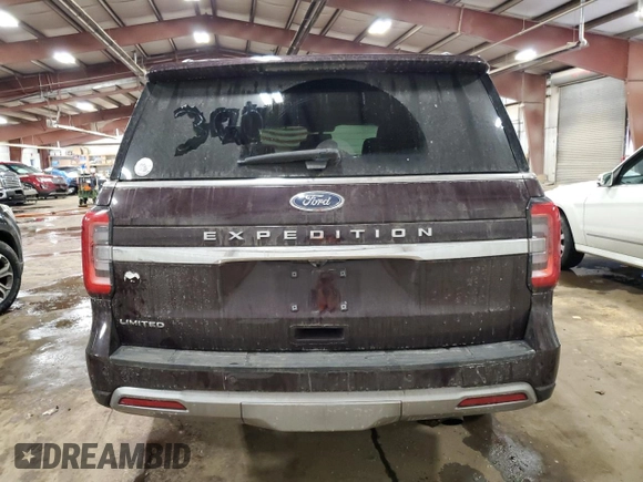 2023 Ford Expedition Limited with VIN 1FMJU2A82PEA21126, listed as a Copart auction lot 46068165 with 36,438 mi miles and Non Repairable. Bid and sale history available at carsss.com. Image 6.