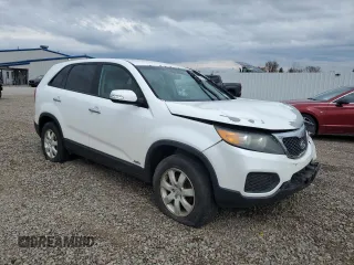 2011 Kia Sorento LX with VIN 5XYKTCA1XBG055187, listed as a Copart auction lot 53516875 with 153,356 mi miles and Salvage Title. Bid and sale history available at carsss.com. Image 4.