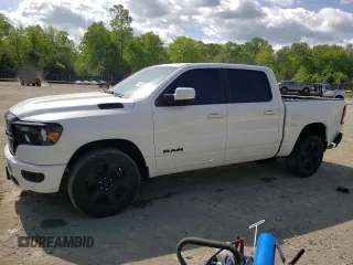 2020 Ram 1500 Big Horn with VIN 1C6SRFFT3LN102037, listed as a Copart auction lot 54692785 with 115,699 mi miles and Salvage title. Bid and sale history available at DreamBid. Image 1.