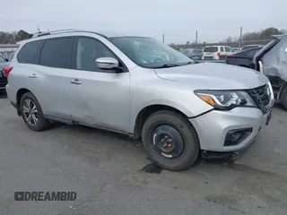2018 Nissan Pathfinder SL z VIN 5N1DR2MM1JC675383, wystawiony jako IAAI lot #41412784 z przebiegiem 115 657 mil mil oraz . Historia ofert i sprzedaży dostępna na DreamBid. Obrazek 1.