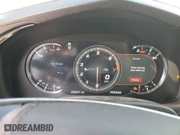 2019 Cadillac CTS-V z VIN 1G6A15S6XK0140255, wystawiony jako Copart lot #54920025 z przebiegiem 29 001 mil mil oraz Szkoda całkowita • Salvage title. Historia ofert i sprzedaży dostępna na DreamBid. Obrazek 9.