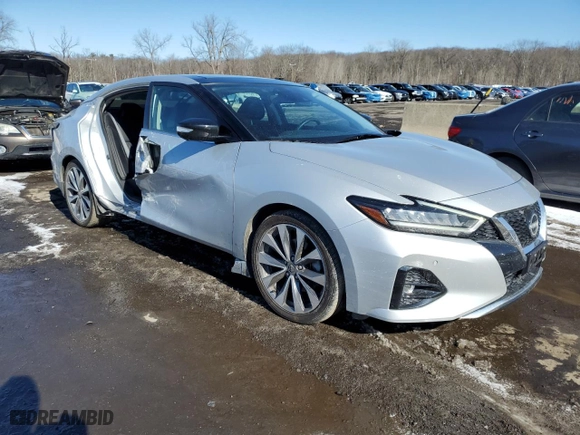 2023 Nissan Maxima Platinum with VIN 1N4AA6FVXPC501029, listed as a Copart auction lot 46480115 with 17,097 mi miles and Salvage Title. Bid and sale history available at carsss.com. Image 4.