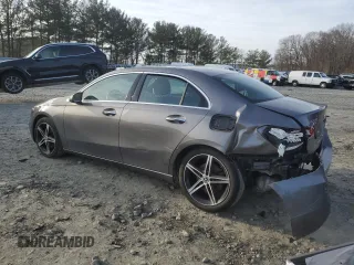 2022 Mercedes-Benz A 220 with VIN W1K3G4FB2NJ337365, listed as a Copart auction lot 44711455 with 29,537 mi miles and Salvage Title. Bid and sale history available at DreamBid. Image 2.